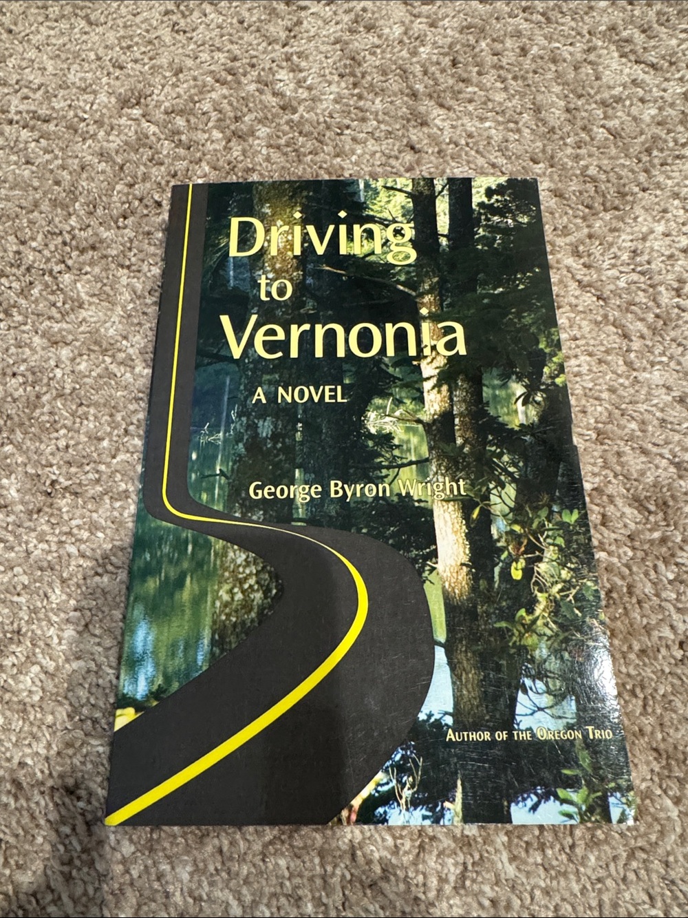 Driving to Vernonia – Black & Yellow Cover